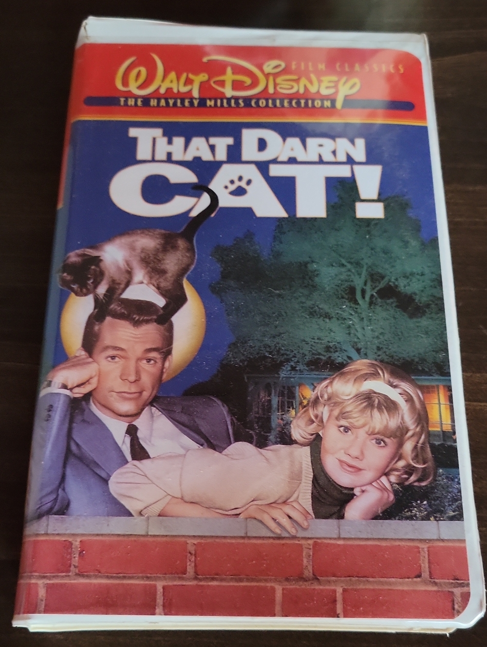 Disney That Darn Cat! VHS Tape - Blue, Red, Yellow Artwork